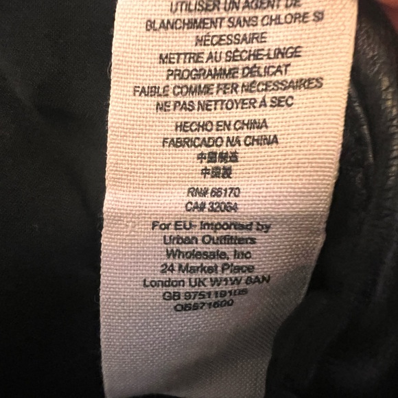 Free People Bang Bang Vegan Leather Embroided Jacket Size Small - New With Tag - Picture 14 of 16